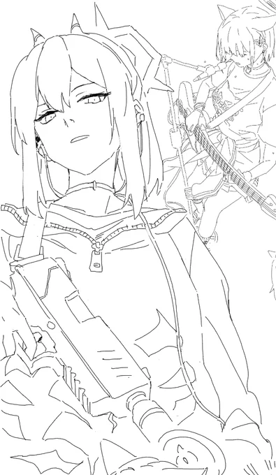 鼻の穴どうしても描きたくなる… 