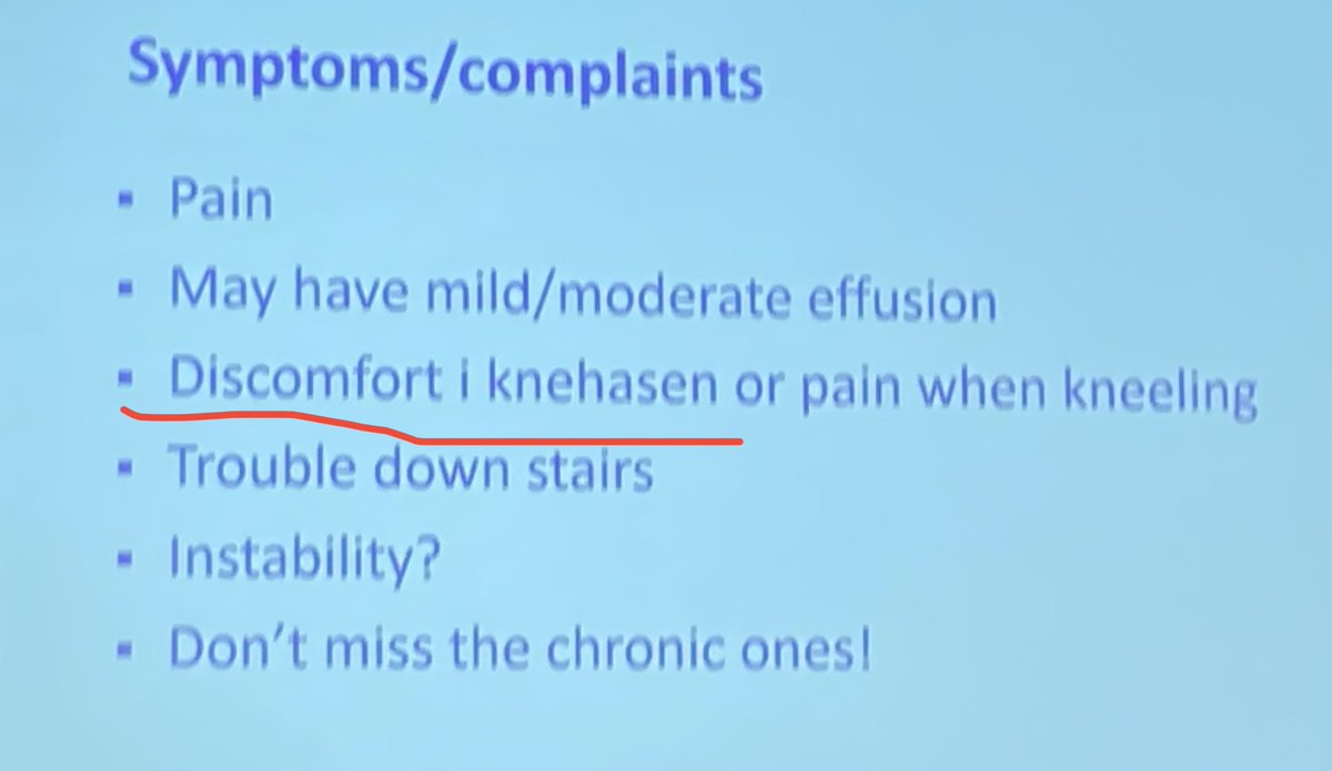 Discomfort i knehasen. 
Best norenglish presentasjon går til Christian Owesen.
@ortopedi_no #vintermøtet2024