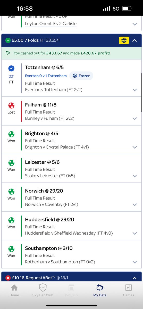 josh_leach1's tweet photo. Not a bad cash out and #accaefreeze there eye? @SkyBet https://t.co/2R7mscJxwj