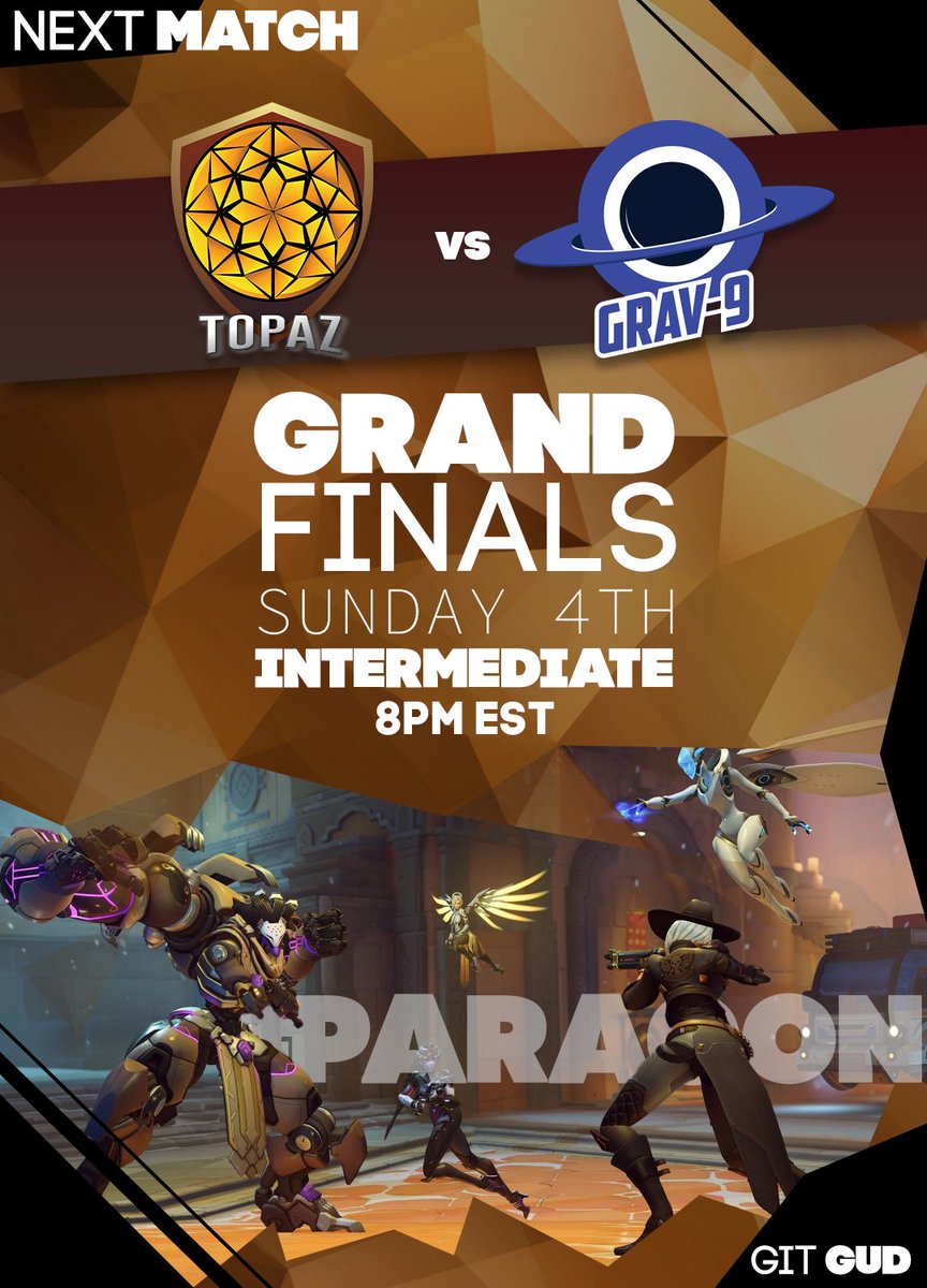 @GitGud_OW is about to witness the peak of Overwatch this Sunday at 8pm EST!   

💎Paragon Topaz 💎is #bringingthepressure