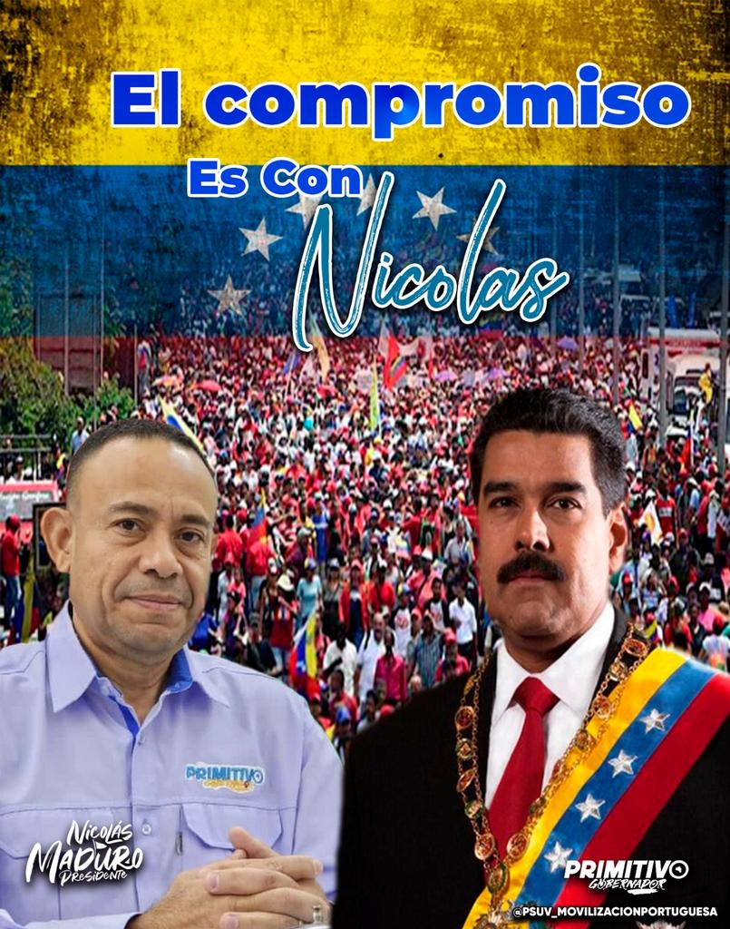 *VAMOS CON TODA LA FUERZA  DE LA FURIA BOLIVARIANA*   NOS VAMOS PARA CARACAS  PORTUGUESA DICE EL COMPROMISO  ES CON *NICOLAS MADURO*
