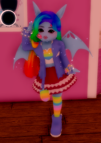 scorpstail's tweet photo. Theme: Over the rainbow
Placed: First! 
#rh #everfriend #royalehigh #sunsetisland #royalehighoutfit https://t.co/8GJP1xfsAl