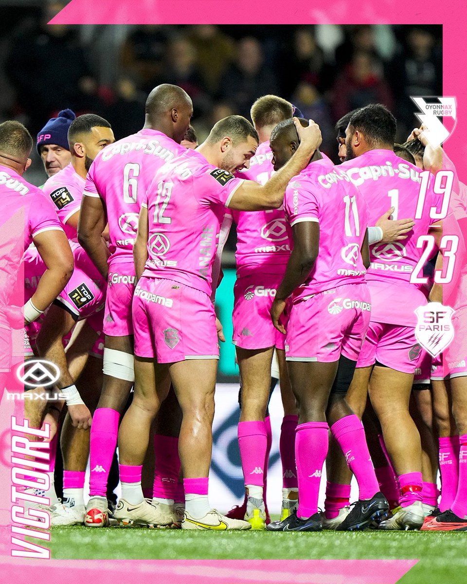 🥳 𝗩𝗜𝗖𝗧𝗢𝗜𝗥𝗘

Un long bloc de 16 semaines qui se termine par cette victoire chez les Oyomen 👏
🔜 On se retrouve dans deux semaines à Jean Bouin 📲🎟 bit.ly/Billetterie-SF…

#OYOSFP | 1️⃣9️⃣-2️⃣3️⃣ | 𝕞𝕒𝕩𝕦𝕤