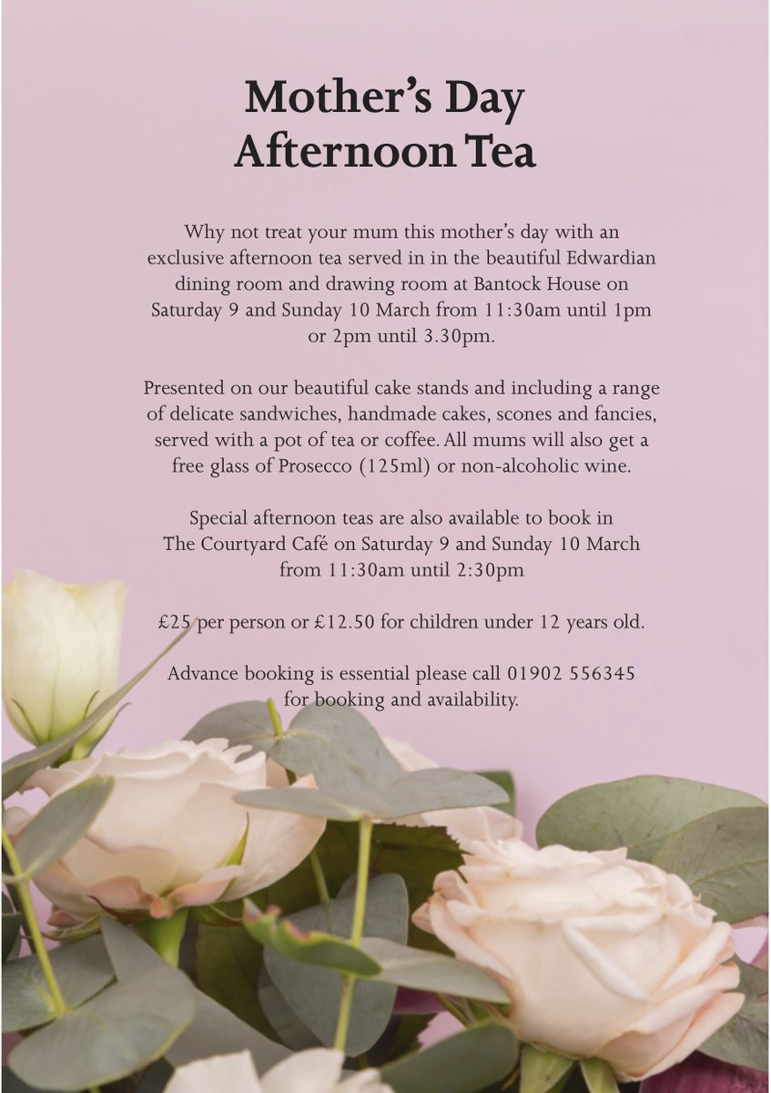 Mother's Day is fast approaching so why not suprise mother's with a special afternoon tea in our beautiful Edwardian Dining Room 💐💐