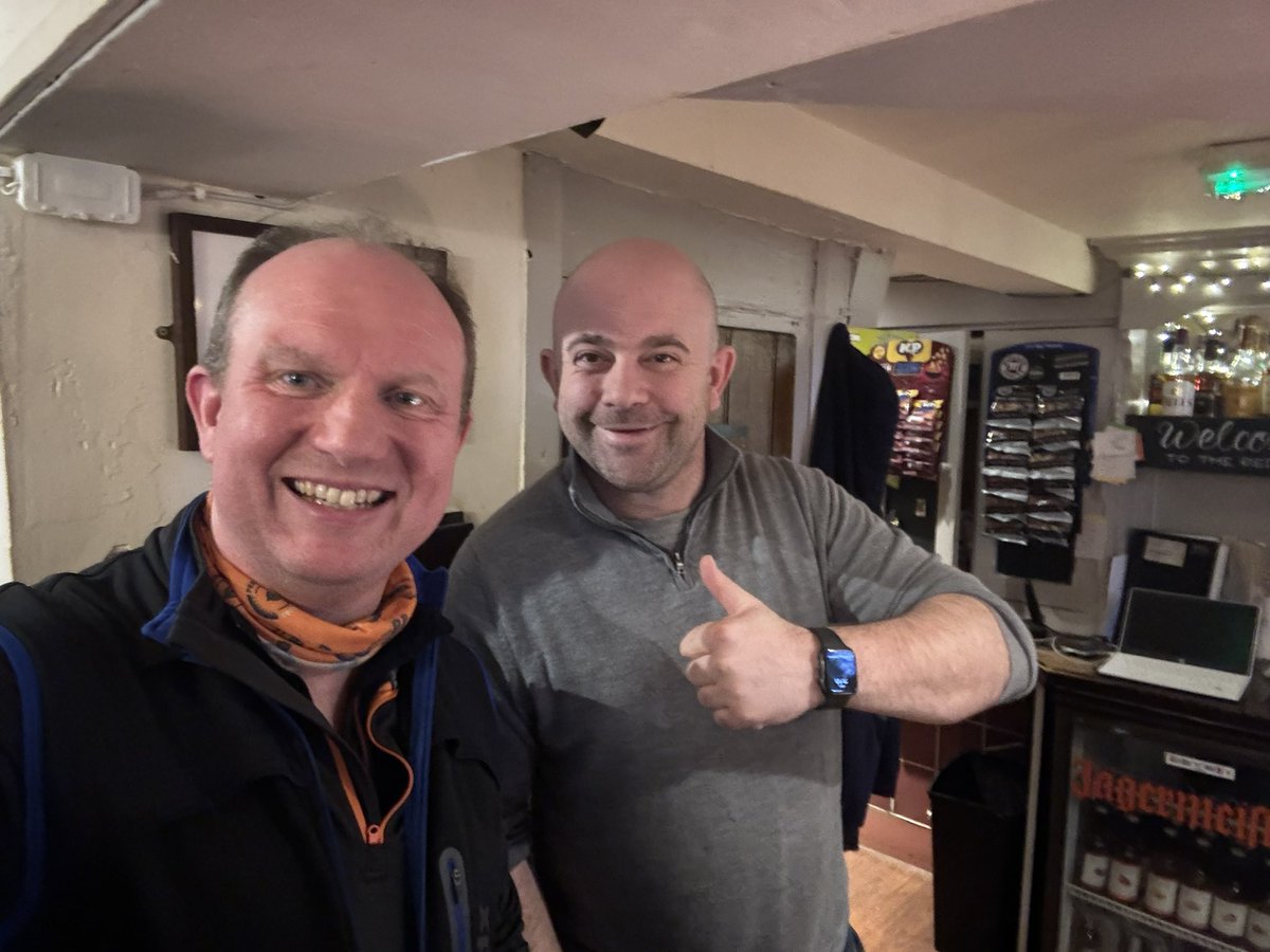 AltonSteven's tweet photo. Very wet @pedallingforpubs training ride with a much needed pint of Pedigree at the excellent @LionHollington , great to catch up with free trade member Daniel to talk all things trade and vital Government investment. Todays ride dedicated to my supporters @cmbcuk ๐ #BeerPower https://t.co/rOCy7f7b1F