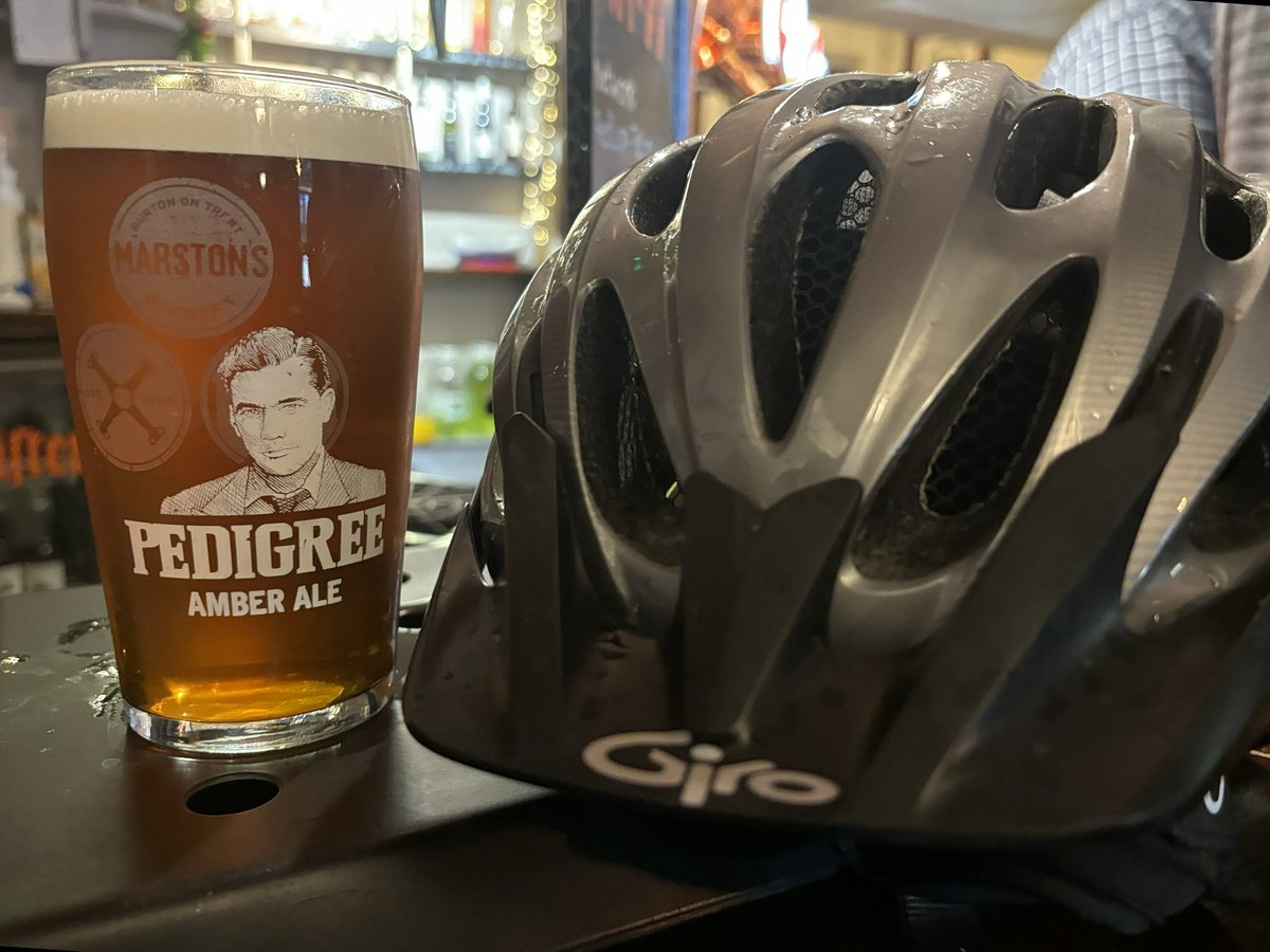 AltonSteven's tweet photo. Very wet @pedallingforpubs training ride with a much needed pint of Pedigree at the excellent @LionHollington , great to catch up with free trade member Daniel to talk all things trade and vital Government investment. Todays ride dedicated to my supporters @cmbcuk ๐ #BeerPower https://t.co/rOCy7f7b1F