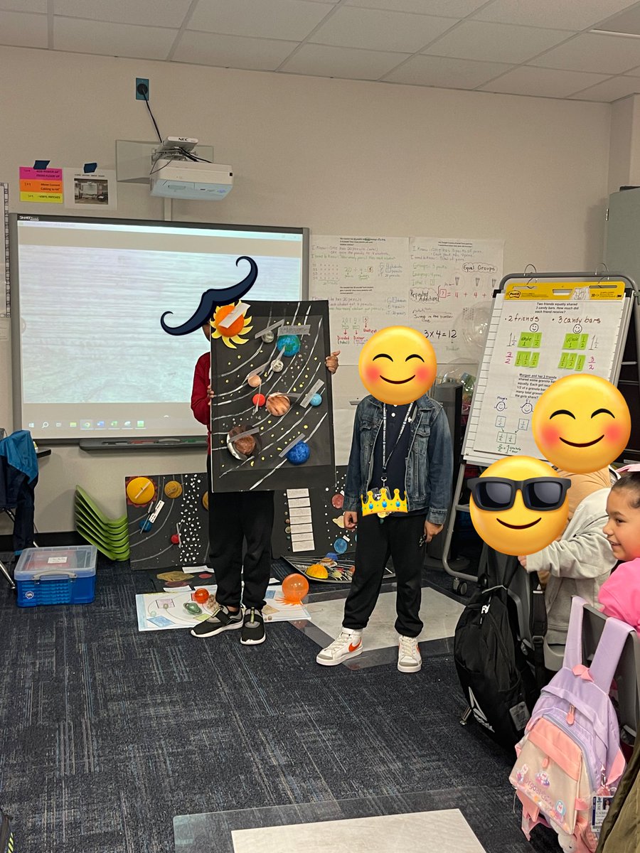 ebastias_'s tweet photo. Out of this world! What a wonderful end of the week with so knowledgeable kiddos! They created and presented their solar system projects to the class and discuss all the new knowledge that they acquired doing the process of researching information for their projects!🥰 https://t.co/oRgIQ7js0P