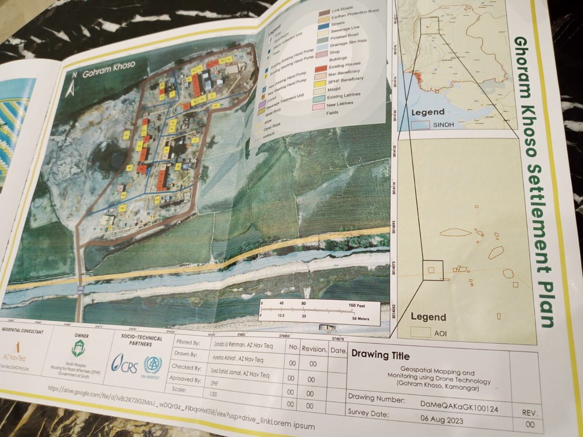 AZNavteq's tweet photo. 🌐 Proud to contribute to SHRRP's Climate-Resilient Settlement Plan post-2022 Sindh floods. AZ NavTeq integrates socio-economic data with GIS, ensuring precise insights for long-term resilience. Grateful for the opportunity to make a positive impact in Sindh. 🌍 #AZNavTeq https://t.co/Ar2DzzXEzd