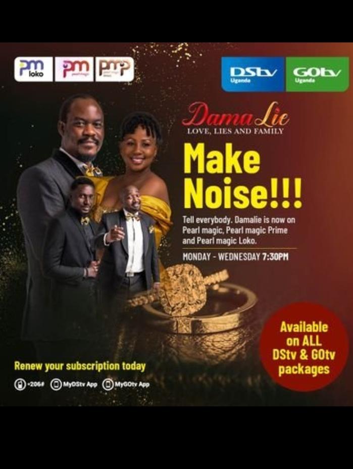 wazzemba's tweet photo. DAMALIE
Don't miss Damalie TV show every Mon- Wed 7:30pm on all pearl magic channels now at Episode 77
#Damlie
#ugfilms
#Pearlmagictv
@DamalieTvs6966
Link:https://t.co/XbBZwrnZvt… https://t.co/k9GBQOR6NK