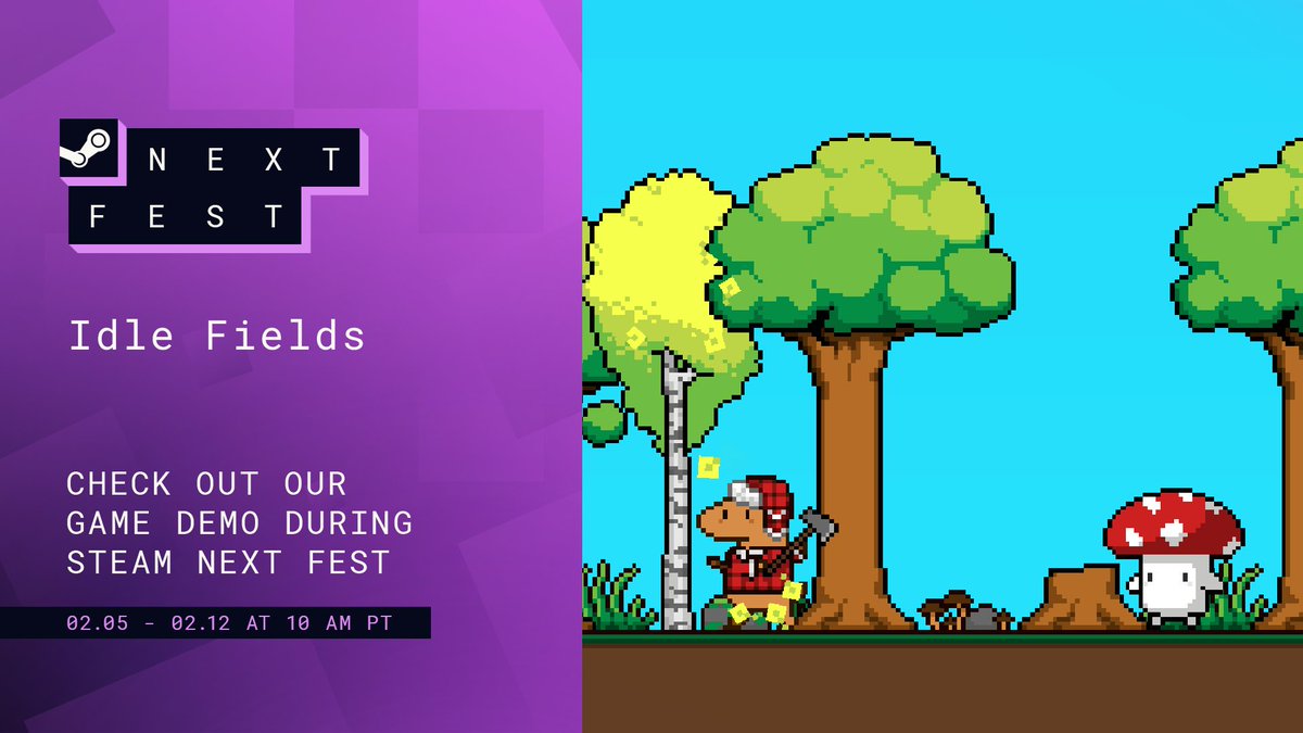 Make sure to check out our demo for the #SteamNextFest! Level up 6 skills, 30 levels each and keep all your progress for the full version.

#indiedev #gamedev #gamedevelopment