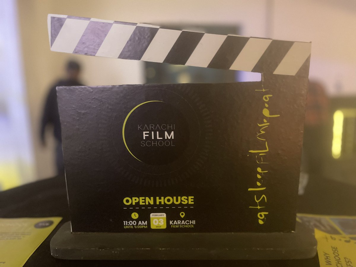 Sirajul74646882's tweet photo. At the launch of @karachifilmschoolpk  🎥  congratulations to @asaduhaq  &amp; @farahuhaq for such thoughtful initiative. I hope this film school bring forward best stories &amp; filmmakers.  

#worldofsaadi #filmschool #karachi #reels #saturday #launch #stories #cinema #futureoffilms https://t.co/UXbClUCl8v