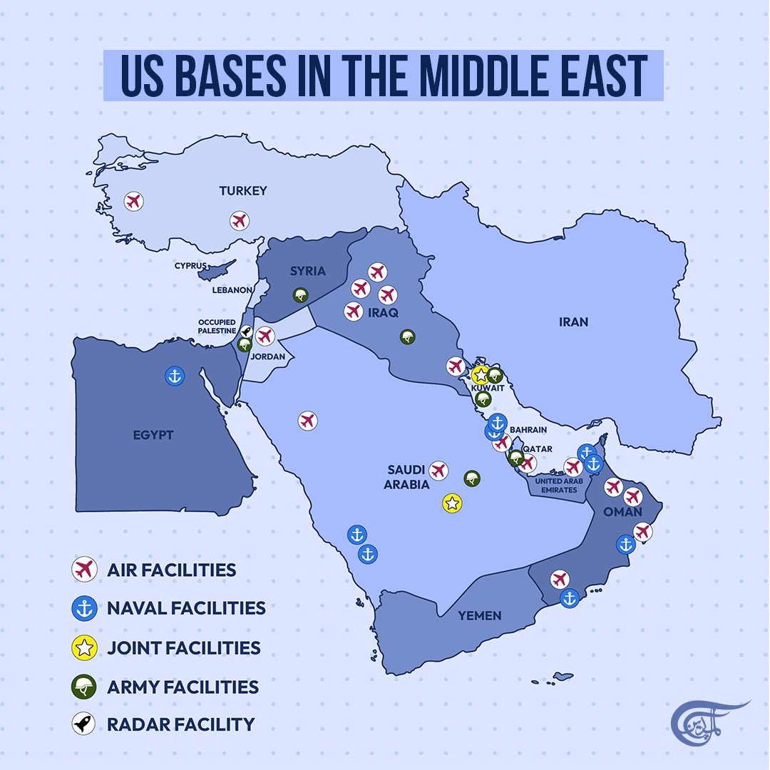 Us Bases Middle East Map Ripple Effect: How Israel's War In Gaza Sent