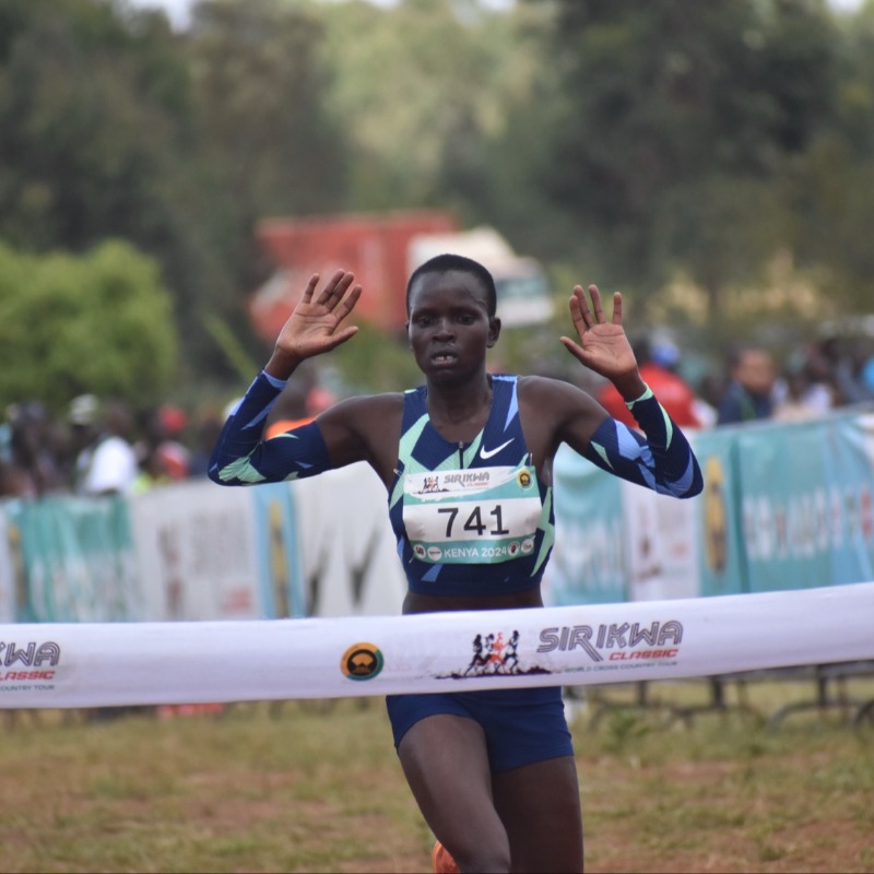WorldAthletics's tweet photo. World 10,000m silver medallist Daniel Ebenyo and Emmaculate Anyango live up to pre-race favourite status by emerging victorious at Sirikwa Classic.
