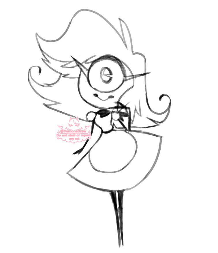DemonaDraw's tweet photo. Small spoiler doodle im doing of niffty >w< ❤️💞#HazbinHotel #HazbinHotelFanart #HazbinHotelNiffty https://t.co/pWsQtO0QPX