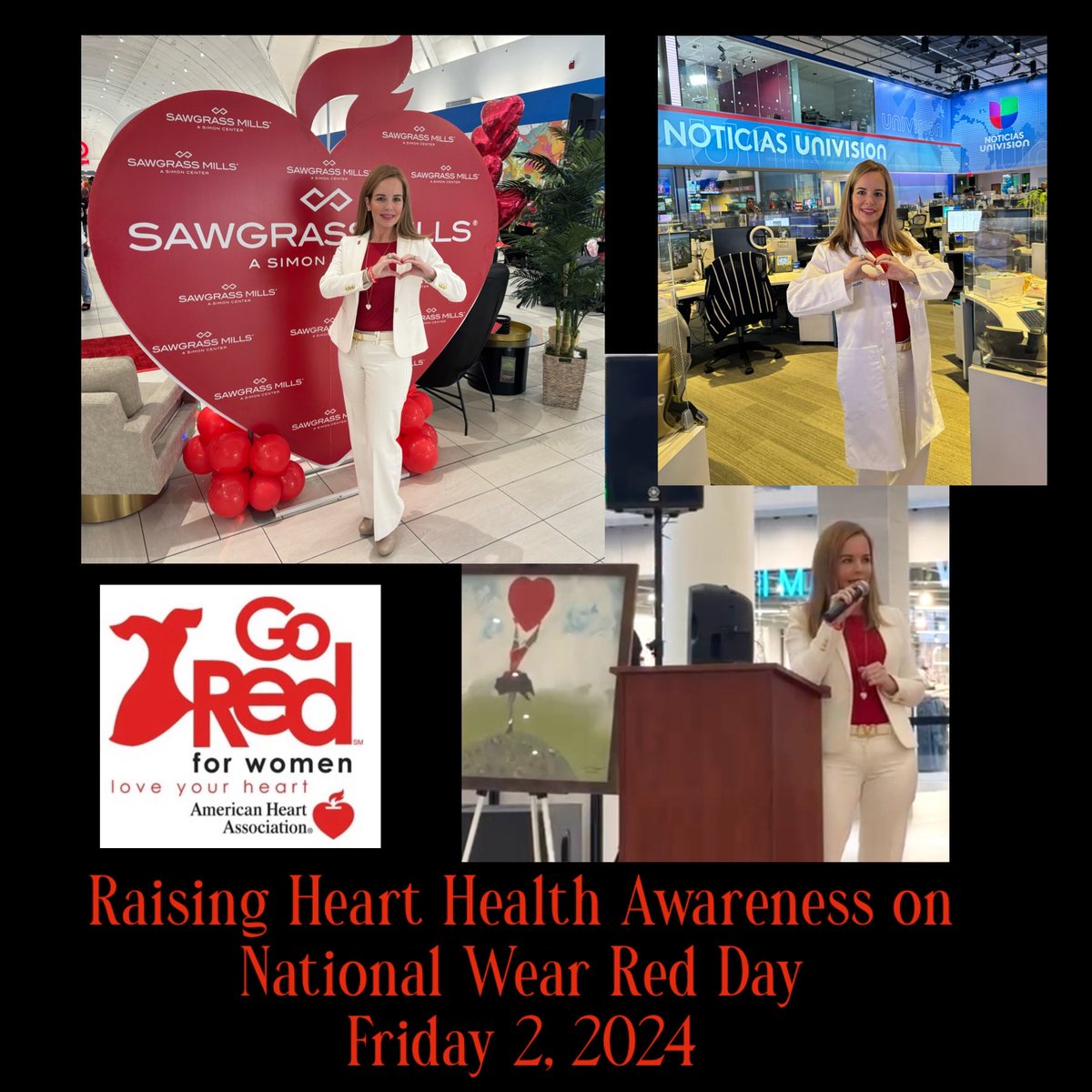 Heart Month 2024 ❤️ Raising Awareness in SoFL  #GoRedForWomen #LoveYourHeart #OurHearts