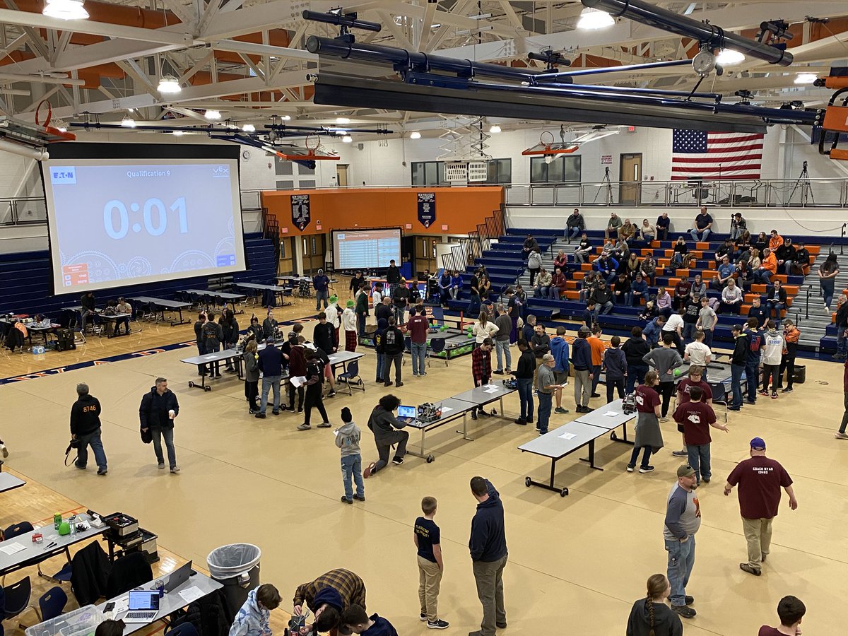 MrLawrence_LCSD's tweet photo. A great day at the Liverpool VEX Robotics Competition. Thank you @team174robots and @StarkeInd for putting on an outstanding event!  #ThisIsLiverpool https://t.co/A2u1hI6UFX