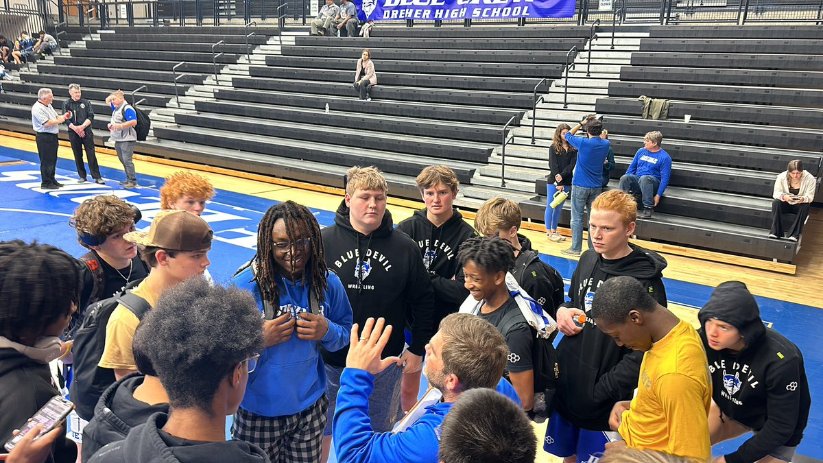 dreherathletics's tweet photo. @WrestlingDreher advance to the 3rd round at home on Monday. #MatDevils @dreherbooster @DreherHigh opponent will be winner of Lake City/Loris. https://t.co/zGoTyucACQ