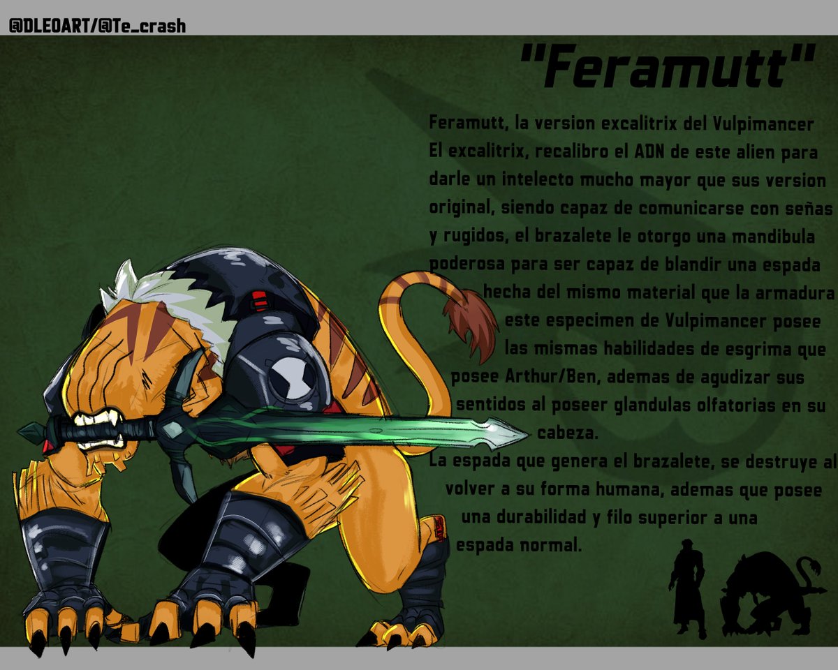 DLE0ART's tweet photo. Tercer Alien Revelado: Feramutt!! Fiel y Feroz Vulpimancer,listo para pelear al frente.
Splash art por: @te_crash (Idea inspirada por: @TrixTheAlien y @hanibal38426) https://t.co/8mLjrGWaqu