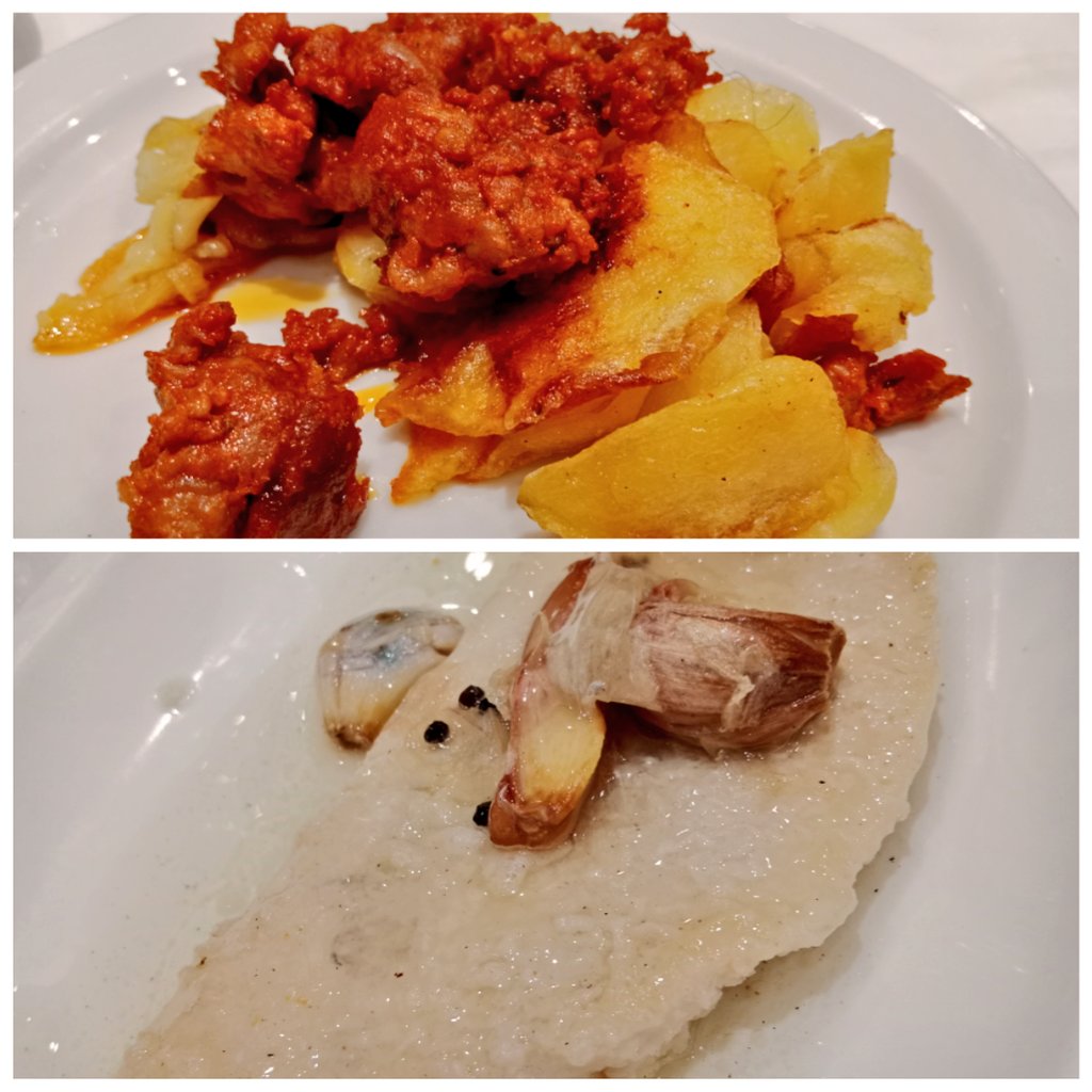 EuSaenz's tweet photo. Visitando mi casa de comidas preferida en Madrid, #Isamar. Por desgracia serán de las últimas, pero hay que aprovechar. Las jijas palentinas, su insuperable palometa escabechada, canónicas patatas a la importancia con raya, ese gulesco cabrito lechal cuchifrito y fresas con nata! https://t.co/OrYtl9wsYw