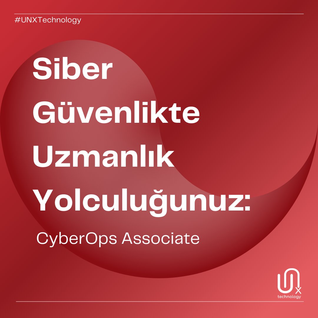 unxtechnology's tweet photo. #Cisco tarafından sunulan, bir siber güvenlik sertifikasyon programı olan #CyberOpsAssociate, siber güvenlik sektöründe çalışmak isteyenler için temel bilgi ve becerileri kazandırarak, bu alandaki kariyer fırsatlarını genişletmelerini sağlar.
#UNXTechnology #Yazılım #Teknoloji https://t.co/VVYIK7oLBv