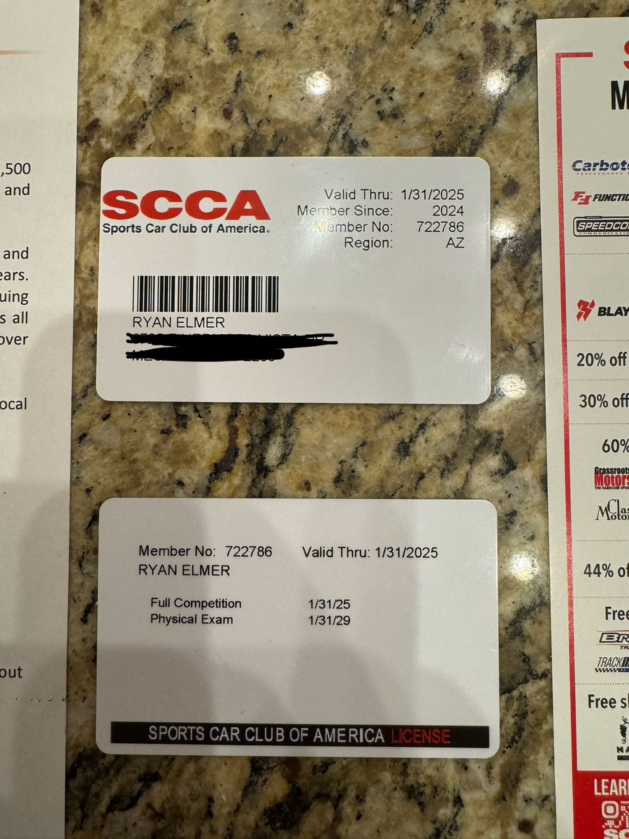 Just wanted to go put some of my Racing progress out there as its been a long journey and hard work to get here, but officially got my SCCA Pro Full Competition License and will be competing towards the end of this year! Looking forward to achieving my dreams and goals!