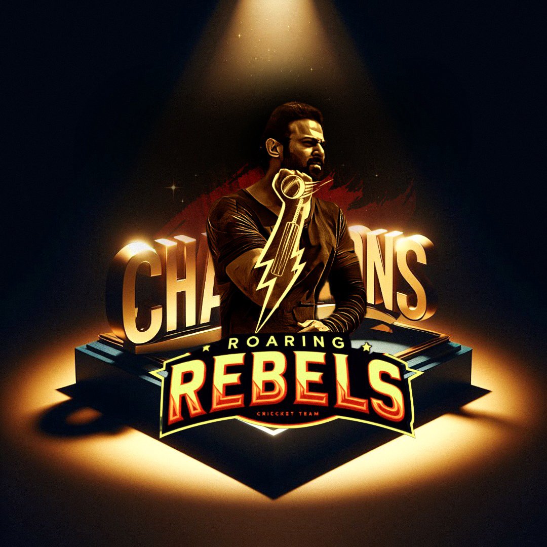 Roaring Rebels are the undisputed champions of #TFIfansCricketLeague with a stunning win in finals! Match1: Won by 86 Runs Match2: Won by 126 Runs Quarter finals: Won by 126 Runs Semi Finals: Won By 106 Runs Finals:- Won by 6 wickets 🏆 #Prabhas @RoaringRebelsXI