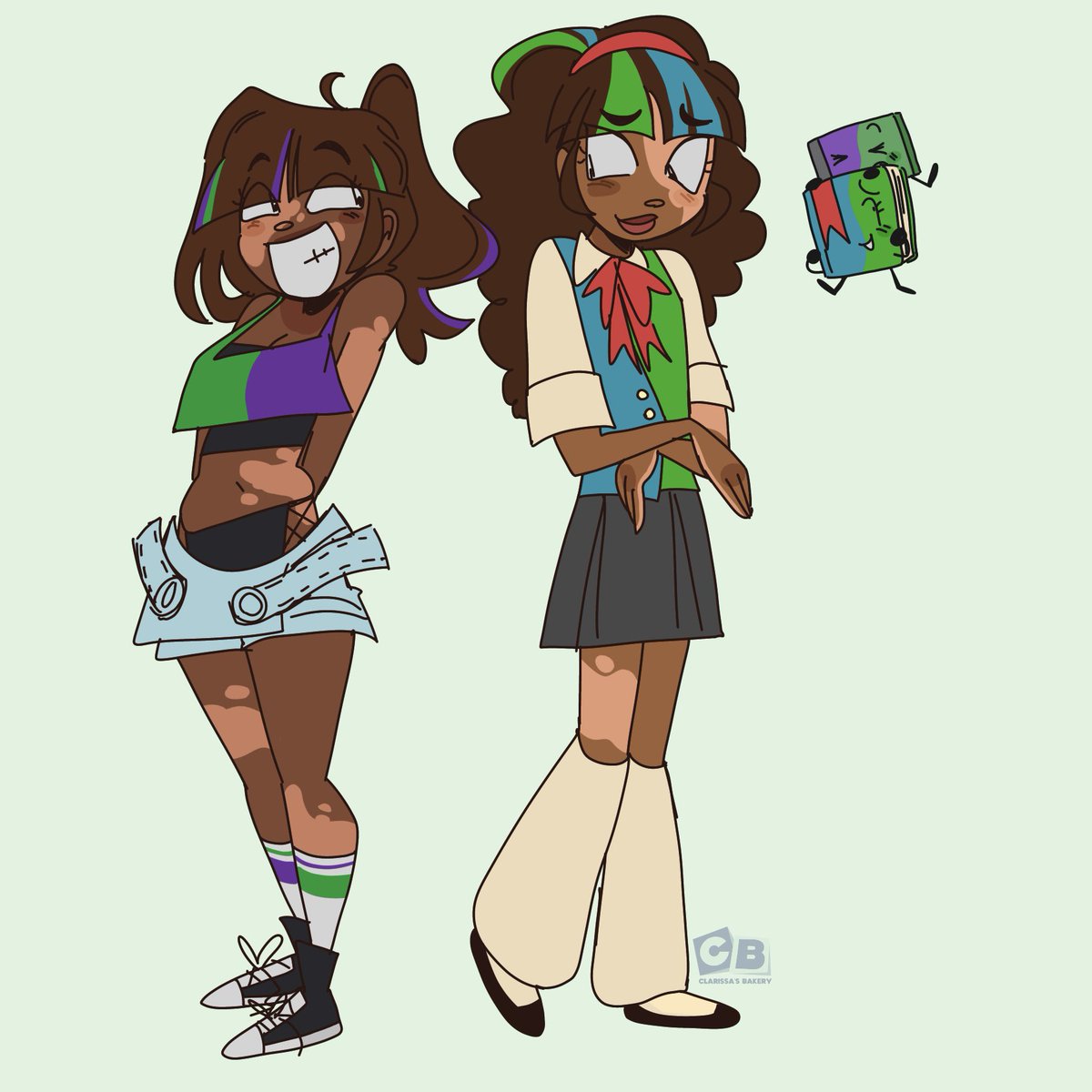 clarissasbakery's tweet image. wittle casey and book doodle #bfdi #objectoverload