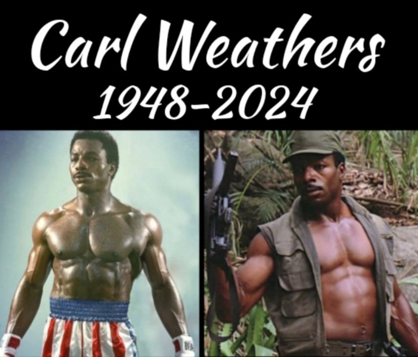 pone408's tweet photo. One of my favorite action star actors! Died in his sleep at age 76 years old.....R.I.P.  Thanks for keeping me entertained all these years!🙏🏼
#CarlWeathers #Rocky #Predator #StarWars #ToyStory #AdamSandlerMovies #ActionJackson https://t.co/bVSewNHixk