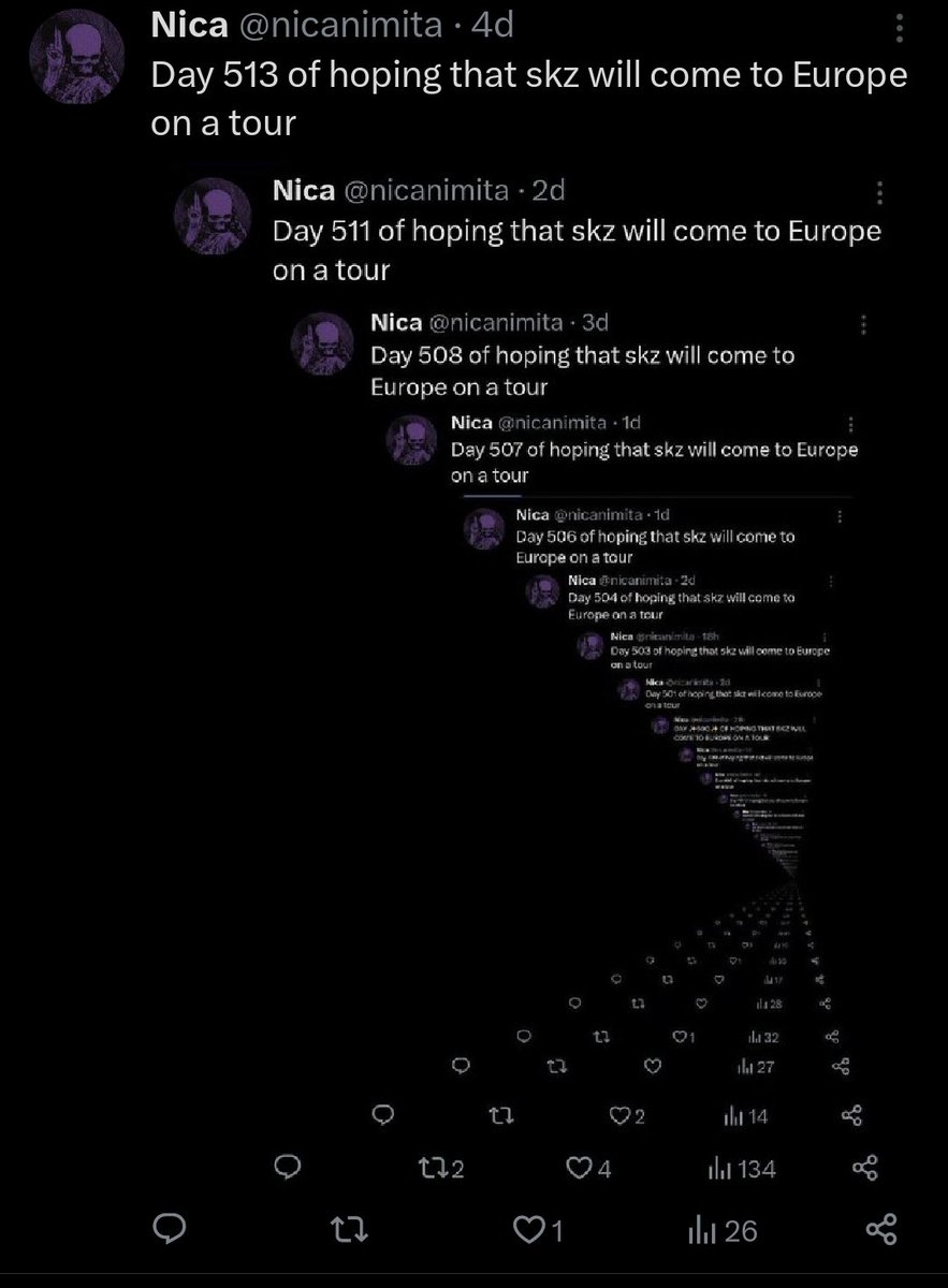 nicanimita's tweet photo. Day 517 of hoping that skz will come to Europe on a tour https://t.co/hzsOd6tz5L