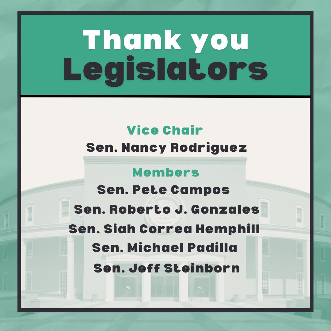 🎉 Big Win! 🎉

SB3 - Paid Family & Medical Leave (PFML) has passed in the Senate Finance Committee! Thanks to Senators who voted in favor! 

Let's seize this moment to say thank you for supporting New Mexicans during crucial times. Send your thanks today! #NMPFMl #nmleg #nmpol