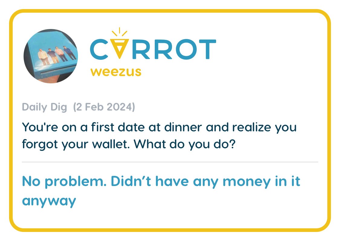 digcarrot's tweet image. Yesterday’s Top Daily Dig! #dailydig