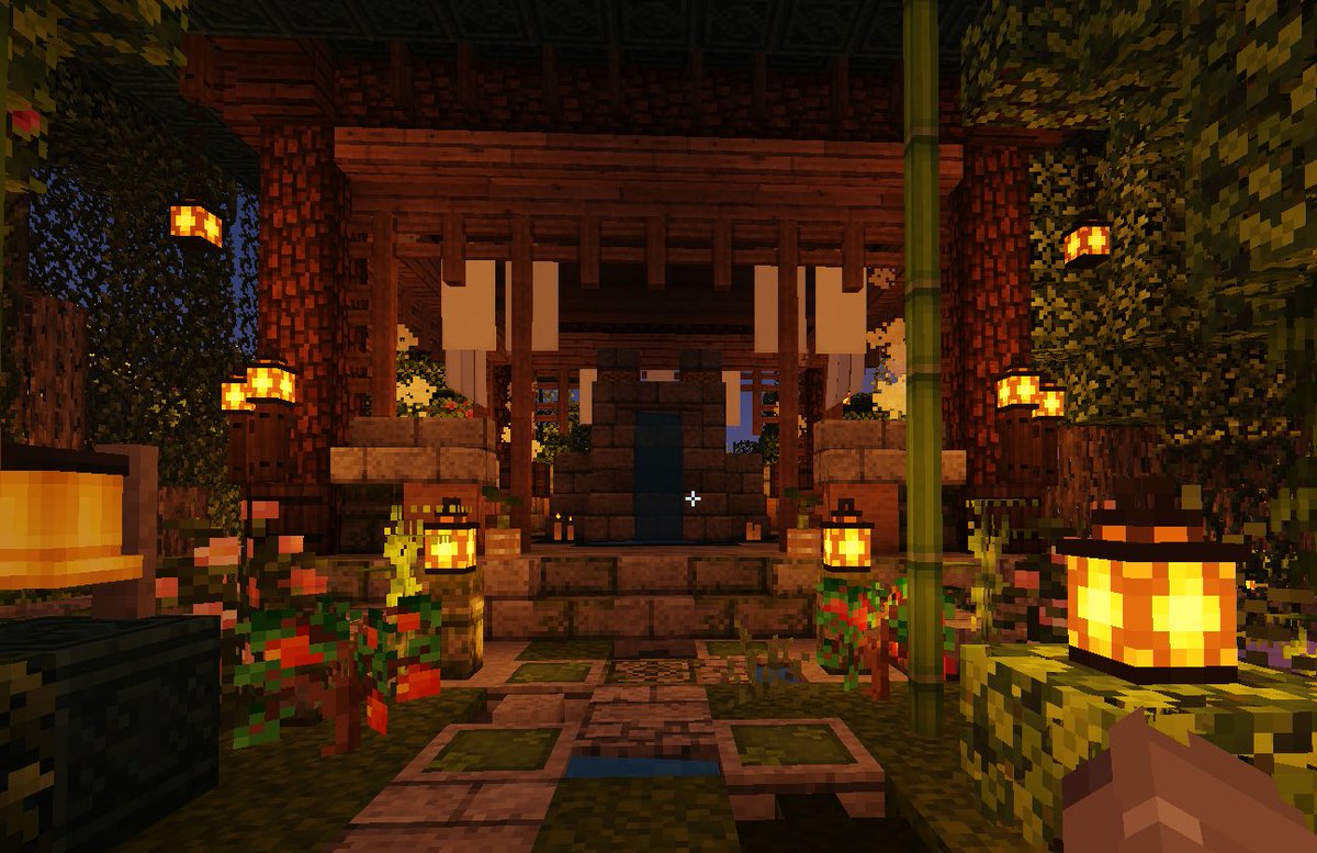 morbidpastiche's tweet photo. In the spirit of actually posting my Minecraft builds I give you og froggy shrine from Circe season 2! https://t.co/ql98Tkqj2s