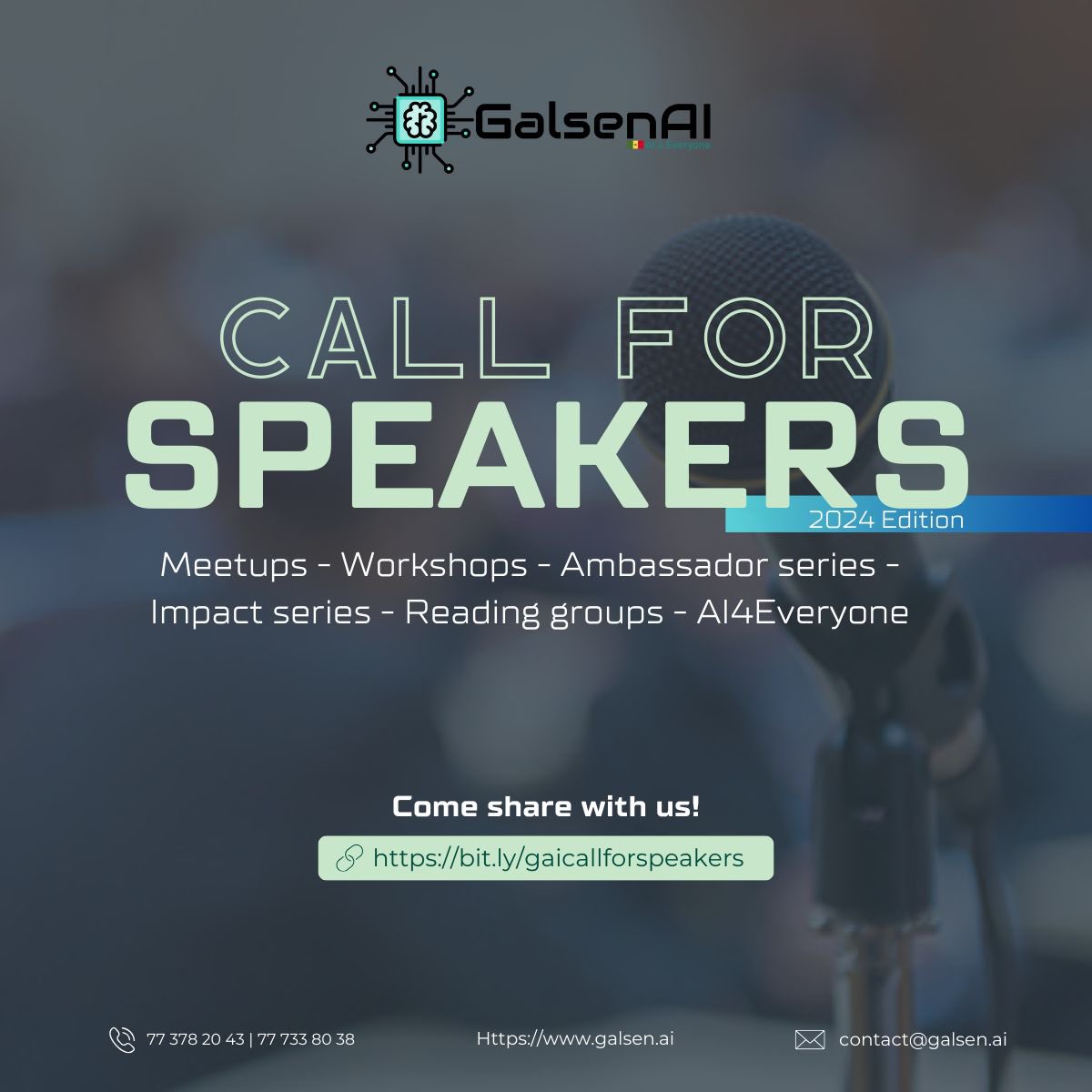 amdy_mous7apha's tweet photo. At @galsenai we seeks speakers for our AI events:
- Meetups & Workshops: From advanced to hands-on sessions.
- Ambassador Series & #AI4E : Intro to AI for students and the public.
- Reading & Impact Series: Deep dives and practical AI impacts.
👇🏿 https://t.co/jgCNy4MMpS