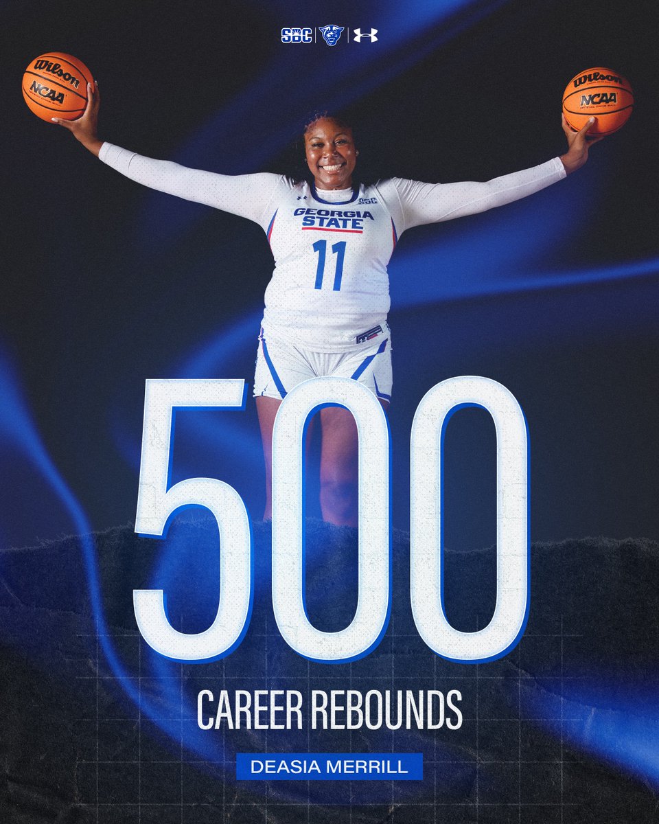 𝙈𝘼𝙍𝙆𝙄𝙉𝙂 𝙏𝙃𝙀 𝙈𝙄𝙇𝙀𝙎𝙏𝙊𝙉𝙀𝙎 𝙊𝙁𝙁 𝙏𝙃𝙀 𝙇𝙄𝙎𝙏 ✅🏆

Congratulations for hitting 500 career rebounds, Deasia! 

#LightItBlue | #FamilyByCHOICES