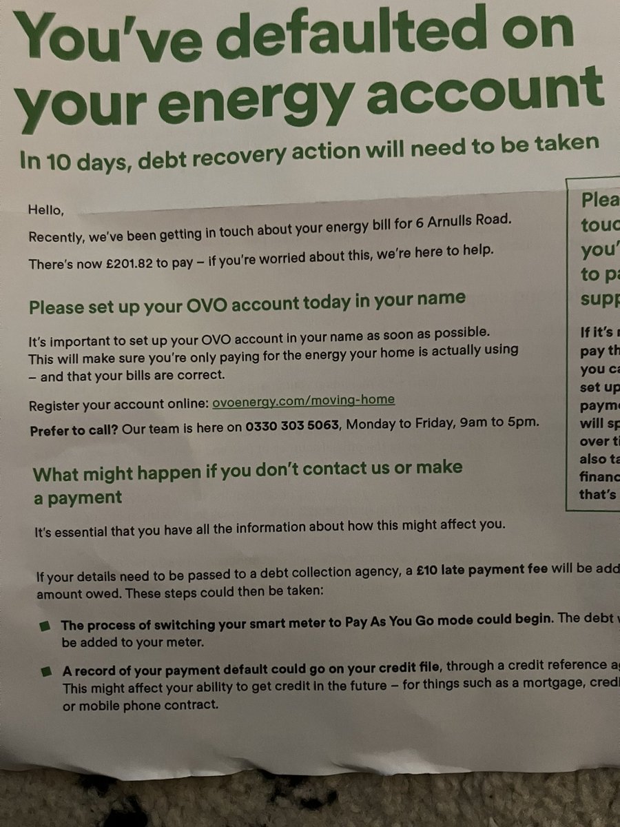 Ray_Delauney's tweet photo. @OVOEnergy I have been telling you for over a year that I AM NOT AN OVO CUSTOMER. My messages go ignored and now I have this. You absolute crooks. If I were an elderly or vulnerable person this harassment could have dreadful consequences. I am with @BritishGasHelp not Ovo. https://t.co/9K5CLsk5Ma