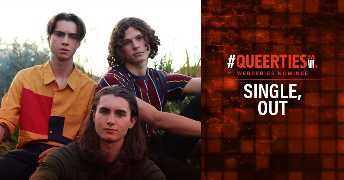 Queerty's tweet photo. The #Queerties are here! Congrats to #SingleOut, nominee for WEB SERIES OF THE YEAR. Vote for all your #LGBTQ+ favorites once a day until voting closes on February 22nd! 🏳️🌈🏆🍿https://t.co/NlGa1i5pA8 https://t.co/4TIi2gZjo8