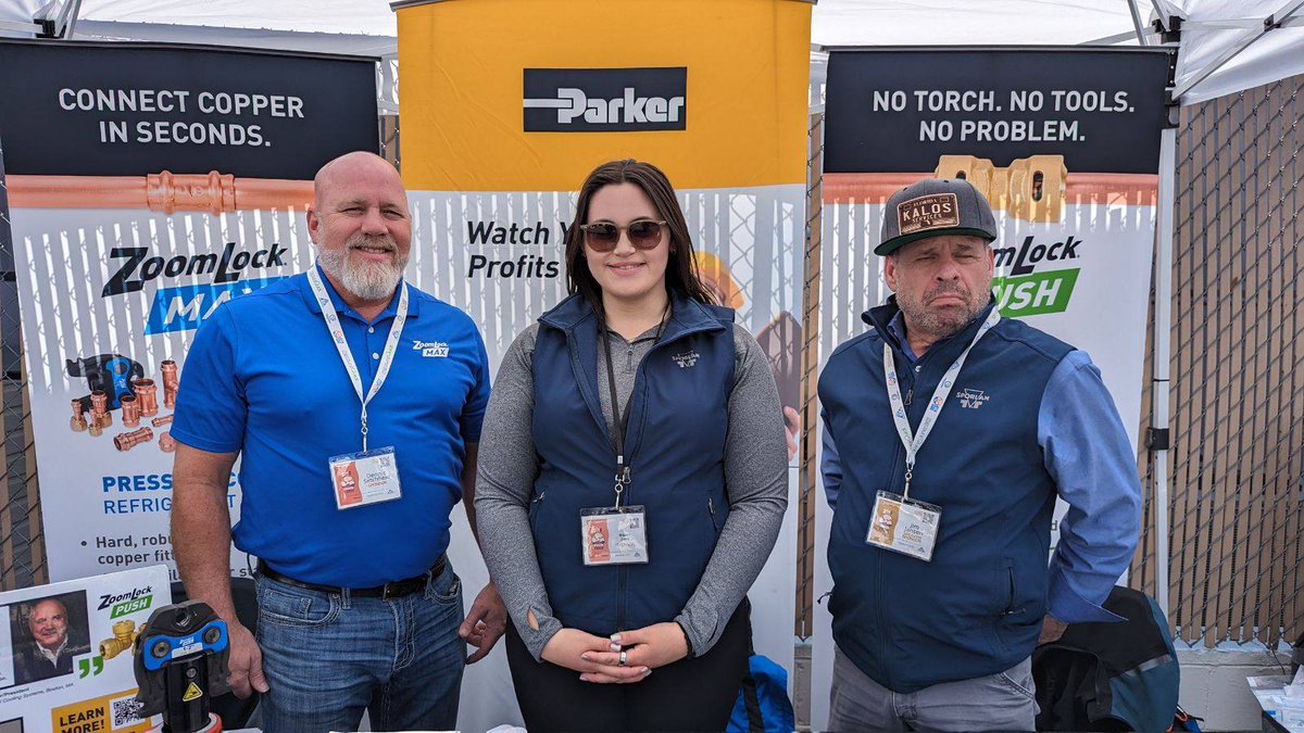 Sporlan's tweet photo. We are having a great time participating in the #HVACR Training Symposium at the Kalos facility. You can tell it's a Saturday by the look on Jim Jansen's face. π π π€£ #hvacrtrainingsymposium #refrigeration #zoomlockmax #zoomlockpush #A2Lready https://t.co/pA5sZuUCxR