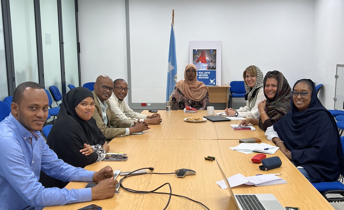 It was a great pleasure to welcome HE @AminaHassanAli @MwomenHRD & her team to @UNDPSomalia office to discuss our partnership for women empowerment & enhancing Women Peace and Security agenda in #Somalia. 🙏@PeaceBuildingFund #SomaliaJointFund @GermanyinSOM @UNSomalia @UNWomen