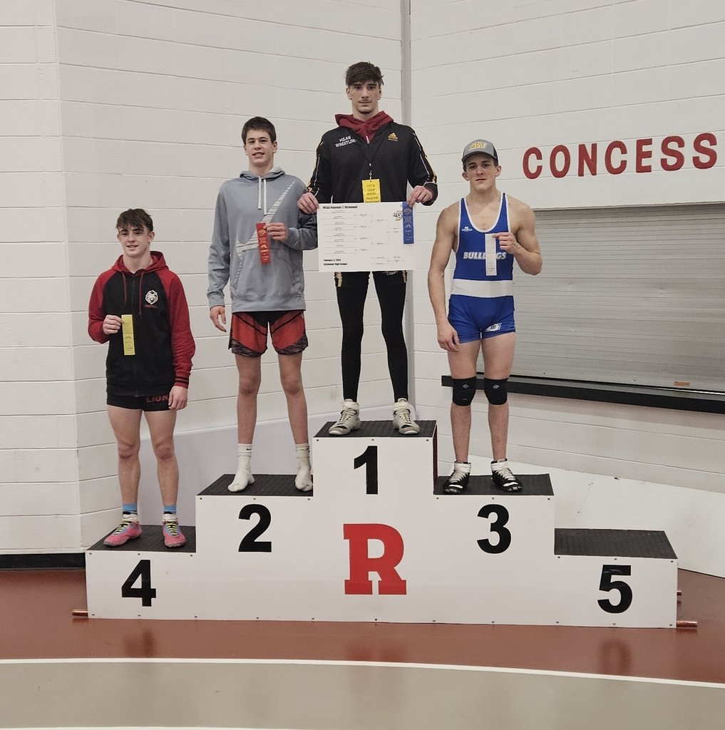 MilanSchoolCorp's tweet photo. Indian Wrestling advances 6 to Semi-State. Congratulations to Regional champion Kaleb Wilburn and qualifiers M Baylor, L Richards, K McClellan, C Gilb and Z Richardson! https://t.co/ufZKiSmQni