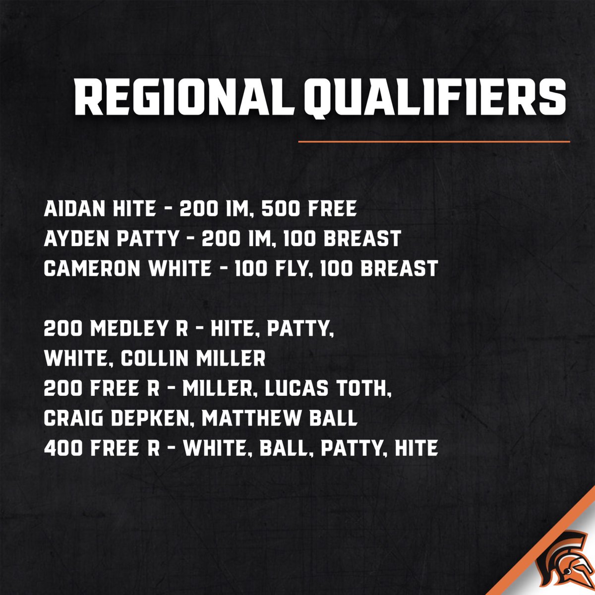 NWHS_Swim's tweet photo. Celebrating our all-county, all-conference, and regional qualifiers! Saturday we head to Regionals. Let’s go Trojans! 🏊‍♂️🧡 @NCHSTROJANS https://t.co/heDG2qIP1c