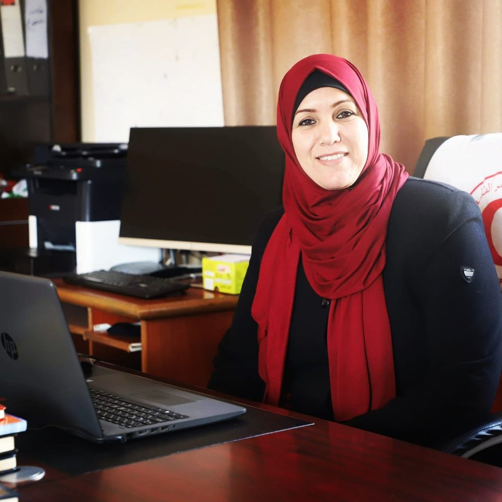 Yesterday, we lost our colleague and friend Hedaya Hamad, Director of the Youth and Volunteers Department, at the PRCS - #Gaza Strip to the bullets of the Israeli occupation in the siege of PRCS headquarters and Al-Amal Hospital in Khan Yunis. 💔Hedaya was killed when, as usual,