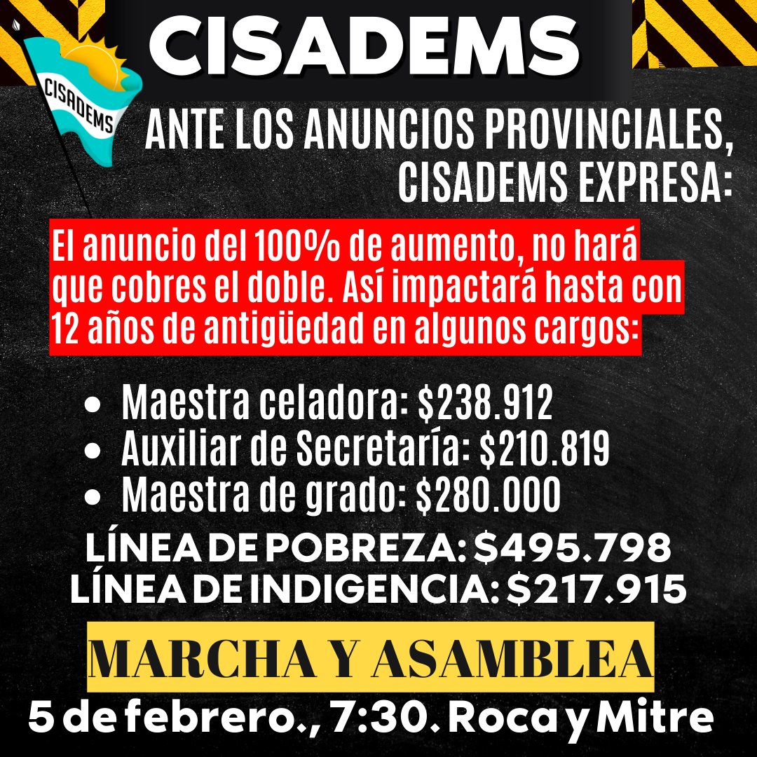 AMANDAVANINA's tweet photo. #NingúnDocenteEnLaPobreza
#ParitariaNacional #ParitariaProvincial #Cisadems #SantiagoDelEstero https://t.co/6bgTiTQOUE