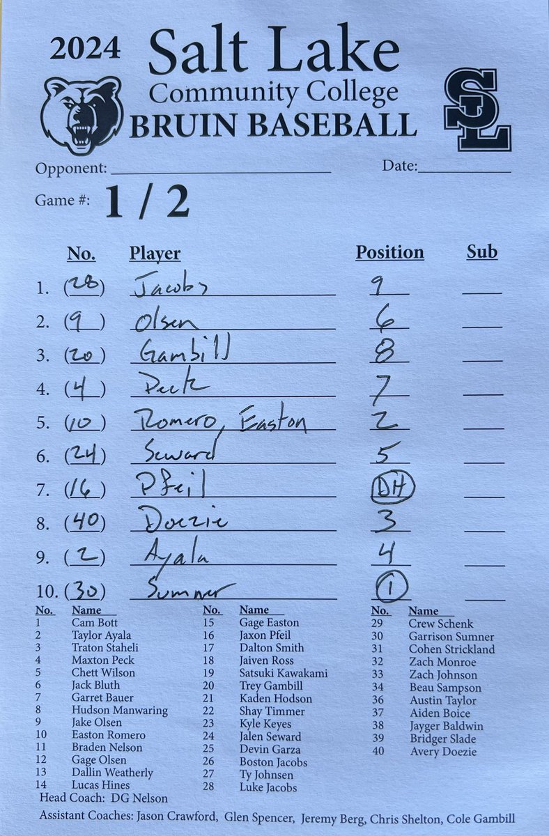 SLCC BASEBALL tweet media
