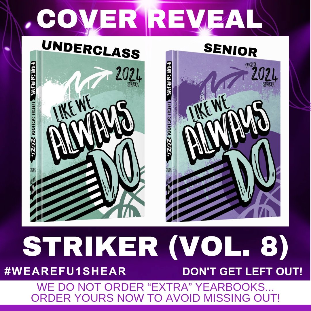 Chargers, our yearbook gets sent to the printer before spring break. We finalize our order count in late February based on pre-orders and do NOT order extras. If you want to guarantee your book, order by February 23, 2024.