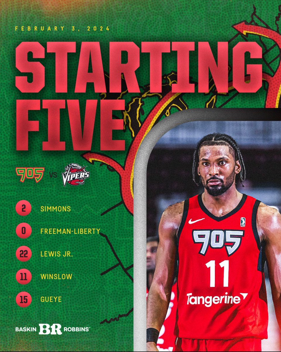 Today’s Starting Lineup

Presented by <a href="/BaskinRobbinsCA/">Baskin-Robbins Canada</a>