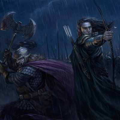 Legolas And Gimli, Sebastian Giacobino