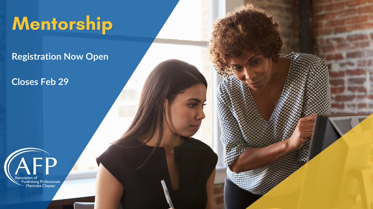 Registration is now open to join AFP Manitoba's Mentorship Program. For more details visitor our website at community.afpglobal.org/afpmanitobacha…