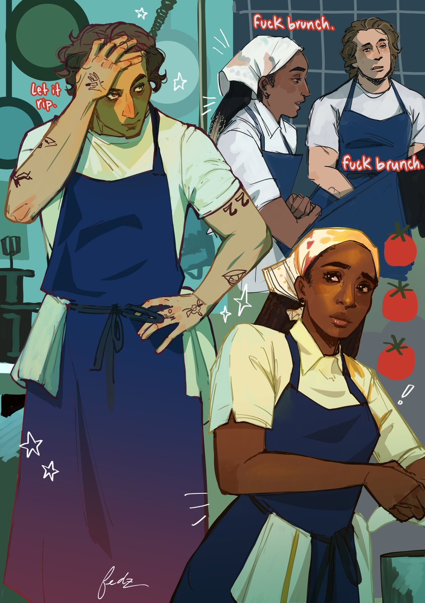 fedzz_z's tweet photo. guys i LOVED #TheBear i just had to make some art for it🐻🍅🍳✨ https://t.co/73gT7Wd27p