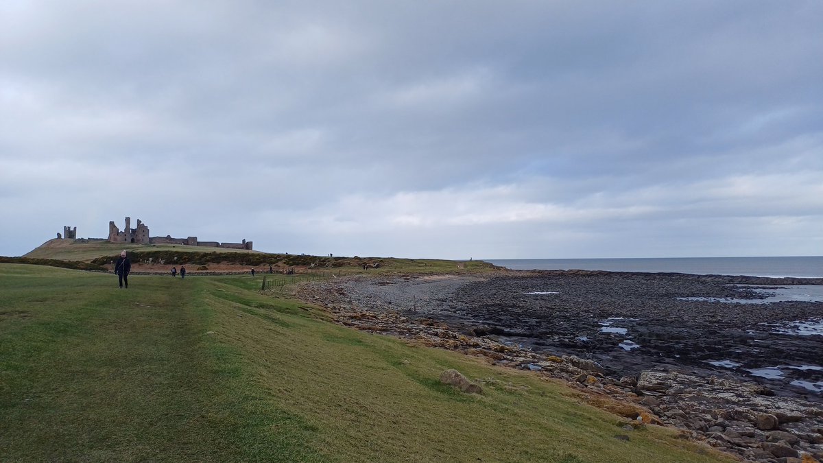 samhogarth26's tweet photo. Despite being here for some medievalist First World War memorials, I couldn't resist indulging in the real medieval stuff with a visit to Dunstanburgh Castle and more dramatic landscape https://t.co/FzIQRi1alV