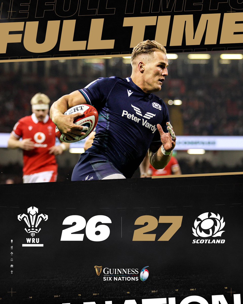 What a second half from Wales 😮‍💨 But Scotland hold on to take the victory in Cardiff 🤩 #GuinnessM6N #WALSCO
